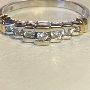 14kt Two Tone Gold Diamond Women's Ring. 💍 Stunning!!🤩